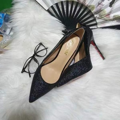  Leather diamond ladies fashion high heels