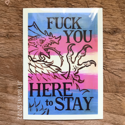 Here to stay stickers