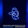 1pcSpaceman Vibrant Astronaut-Shaped LED Neon Sign-1
