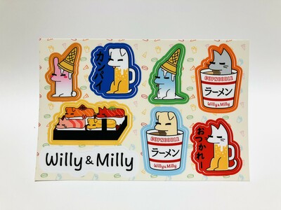 Kanpai sticker sheet