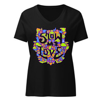 Show Me Love (Womens V-neck) - Thumbnail 3