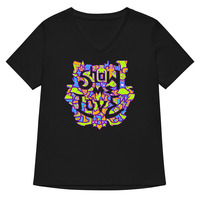 Show Me Love (Womens V-neck) - Thumbnail 5