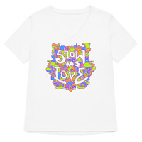 Show Me Love (Womens V-neck) - Thumbnail 2