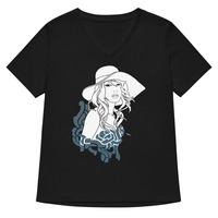 Line Addict (Womens V-neck) - Thumbnail 2