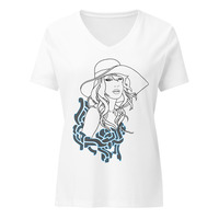Line Addict (Womens V-neck) - Thumbnail 3