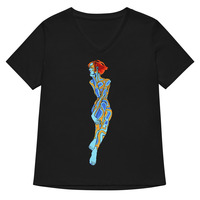 Pondering (Womens V-neck) - Thumbnail 2