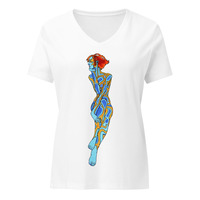 Pondering (Womens V-neck) - Thumbnail 3