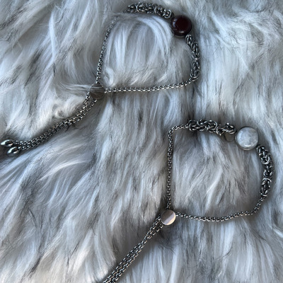 Chainmail bolo bracelet