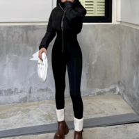 Sexy cotton one-piece stretch tights - Thumbnail 2