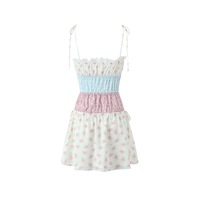 Design lace patchwork suspender dress - Thumbnail 2