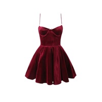 Sexy low cut suspender dress - Thumbnail 3
