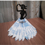 Wooden Napkin Holder Woman with Hat-1