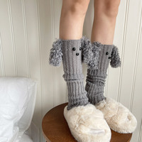 Y2K Cute Dog Ears Leg Warmers - Thumbnail 2