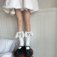 Y2K Cute Dog Ears Leg Warmers - Thumbnail 3