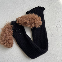 Y2K Cute Dog Ears Leg Warmers - Thumbnail 7