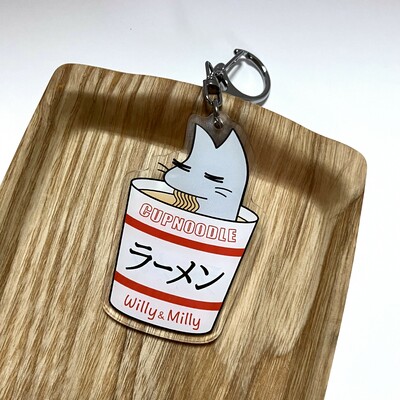 Milly ramen keychain