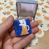Willy & Milly kanpai button pins - Thumbnail 1