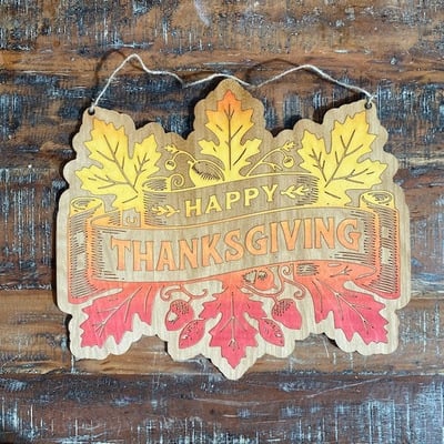 Happy thanksgiving door signs