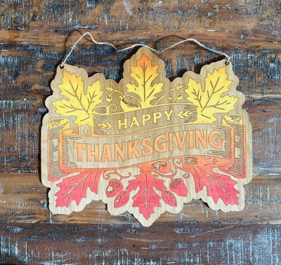 Happy thanksgiving door signs