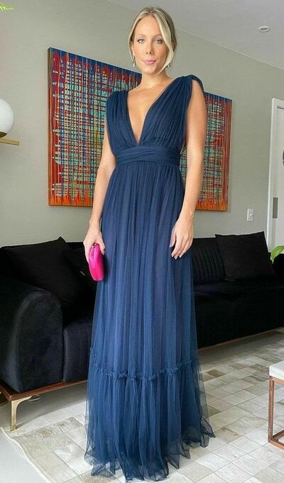 Elegant Mother of Bride/ Groom Dress Royal Blue Evening Formal Gowns Prom Dress