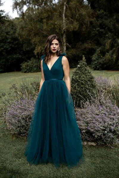 Elegant Mother of Bride/ Groom Dress Ball Gown Green Evening Formal Gowns Prom Dress