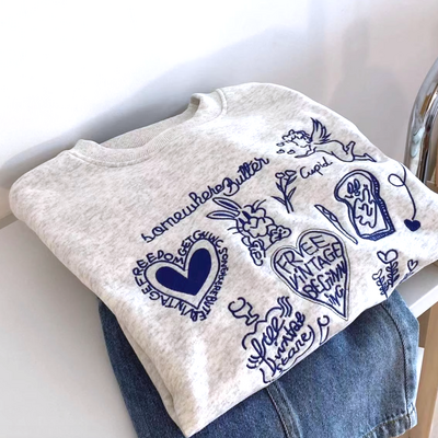 *free shipping*aesthetics cartoon sweater