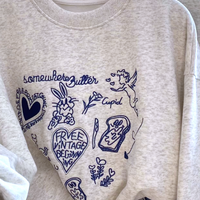 *Free Shipping*AESTHETICS CARTOON SWEATER - Thumbnail 1