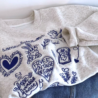 *Free Shipping*AESTHETICS CARTOON SWEATER - Thumbnail 2