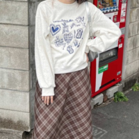 *Free Shipping*AESTHETICS CARTOON SWEATER - Thumbnail 6