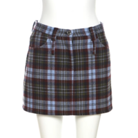 *Free Shipping*PREPPY STYLE WRAPPED MINI SKIRT - Thumbnail 3