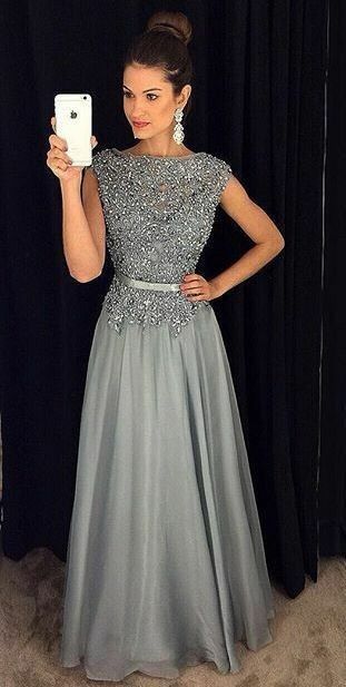 Elegant Mother of Bride/ Groom Dress Sequins Evening Formal Gowns Prom Dress