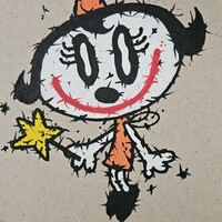 ✨Triptych Drawing by Celipe Perroloco "Fairies" - Thumbnail 3