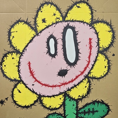 🌷painting by celipe perroloco "flower"  - Thumbnail 1