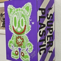 Custom ArTToy by Celipe Perroloco "Cactus Smile"  (Custom UBER JANKY SUPERPLASTIC) - Thumbnail 8