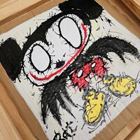 📺Painting by Celipe Perroloco "The Bat smile again and again"  - Thumbnail 1