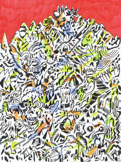 SKELETON PEAKS (drawing)