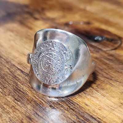 Sterling silver spoon ring -mexico