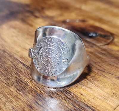 Sterling silver spoon ring -mexico