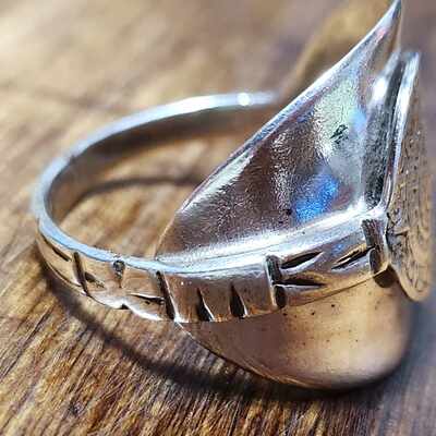 Sterling silver spoon ring -mexico