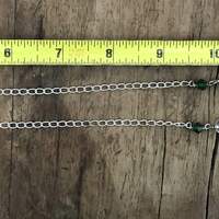 Green Bow Gingerbread Man Necklace - Thumbnail 1