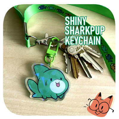 Shiny Sharkpup Keychain