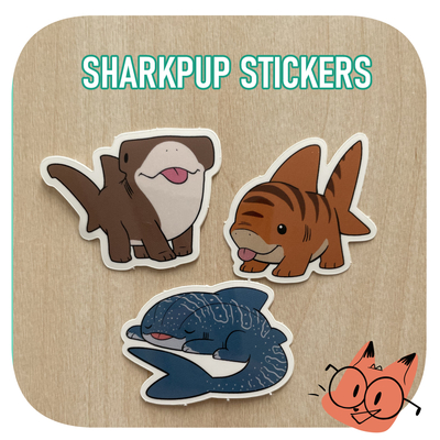 Sharkpup varient stickers