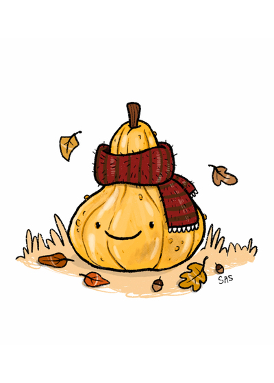 A "Gourd" Scarf Print