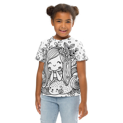 Mermaid & seal crew neck t-shirt