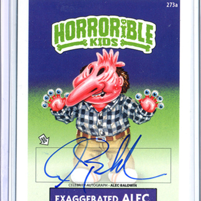 Horrorible kids alec baldwin - celebrity auto card
