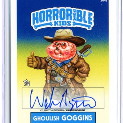 Horrorible kids walton goggins - celebrity auto card