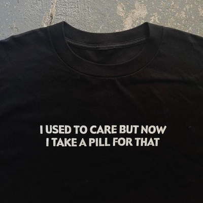 Free Shipping-I USED TO CARE BUT NOW  TEE