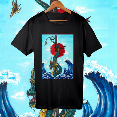 Japanese dragon t shirt 