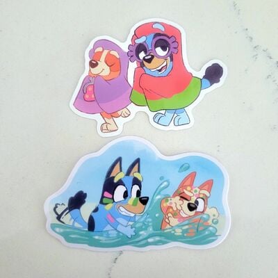 Bluey and bingo stickers