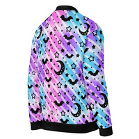 Creepy Cute Stripes Unisex Bomber Jacket - Thumbnail 13